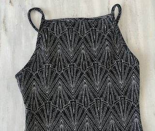 Body negro de noche brillante nuevo con etiqueta