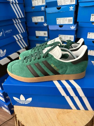 Zapatillas Adidas Gazelle Talla 41.5 Verde/Marrón