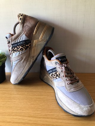 Zapatillas Cetti Beige y Gris
