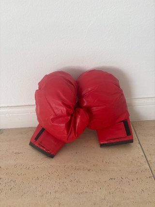 Saco de boxeo infantil rojo y negro