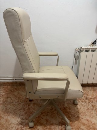 Silla de escritorio Ikea beige acolchada