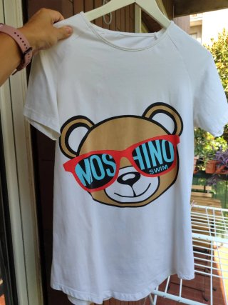 Maglietta Moschino Orsetto Unisex Tg M-L