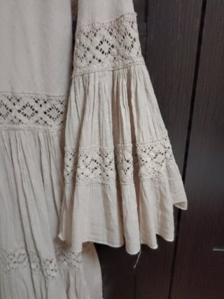 Vestido ibicenco beige