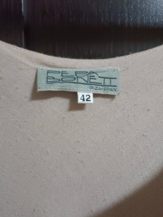 Vestido ibicenco beige