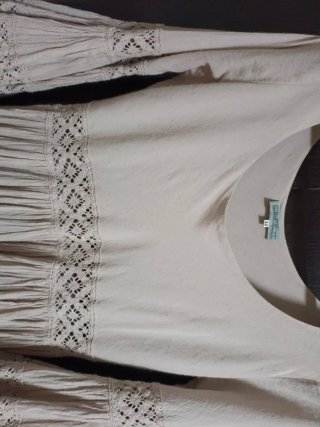 Vestido ibicenco beige
