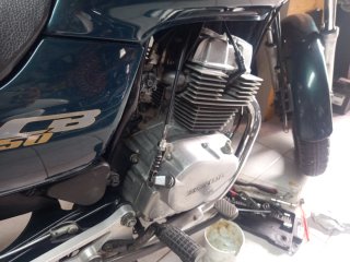 Honda CB 250 Verde/Plata