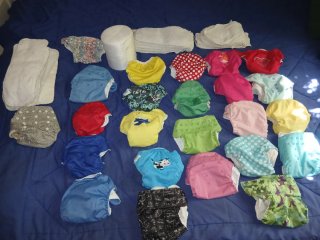 24 Pañales de Tela Lavables para Bebé