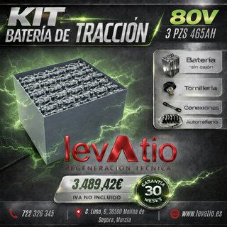 BATERIA DE TRACCION NUEVA 80V 3PZS 465AH