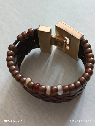 Pulsera Multicolor Plata Cierre Mosquetón