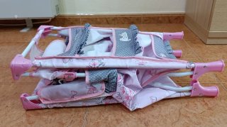 Armario/Cambiador Muñecas Rosa