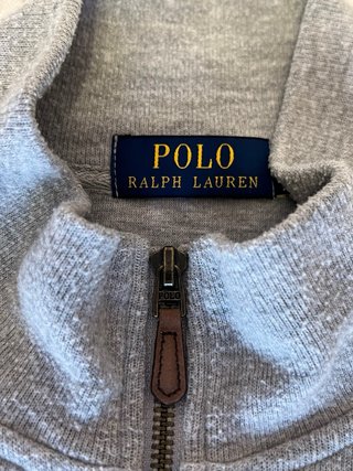 Polar Ralph Lauren Gris Media Cremallera