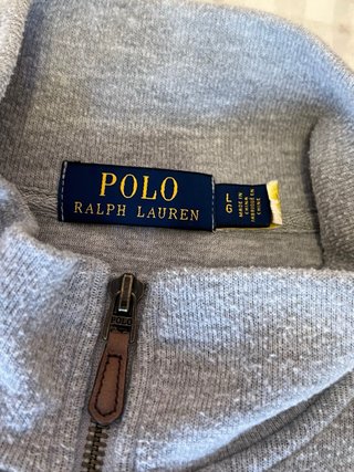 Polar Ralph Lauren Gris Media Cremallera