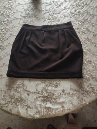 Conjunto Top y Falda Marrón