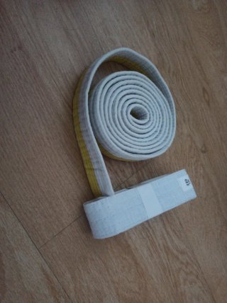 Cinturones Karate Niños Blanco/Amarillo