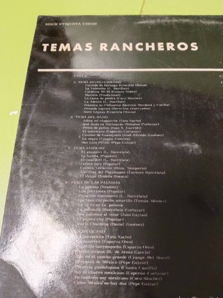 Vinilo Los Tres Caballeros - Temas Rancheros