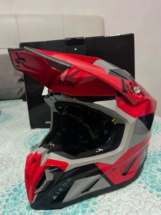 Casco Airoh Motocross rosa S rojo M