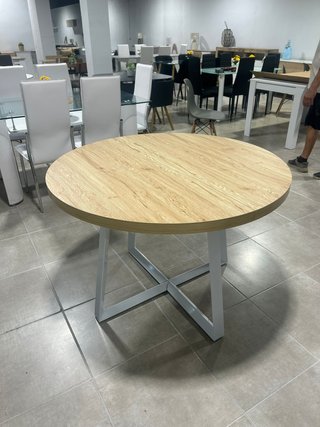 Mesa Comedor Redonda Extensible 160cm
