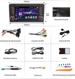 Radio Audi A3 Carplay/Android Auto