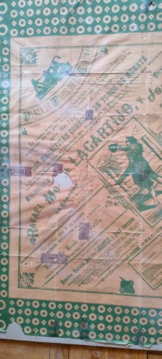 Cartel Toros Lagartijo,José Centeno... 1890