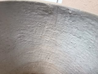 Vaso di cemento grigio