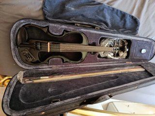 Violín Eléctrico Claudio Giordano Negro