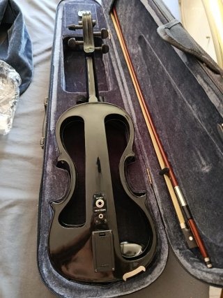 Violín Eléctrico Claudio Giordano Negro