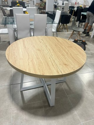 Mesa Comedor Redonda Extensible 160cm