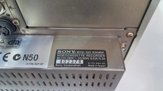 Grabador Vídeo Profesional Sony SVO-9500MOP