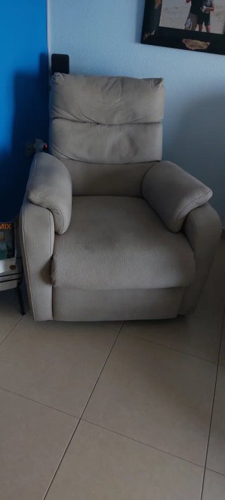 Sofá modular beige y gris