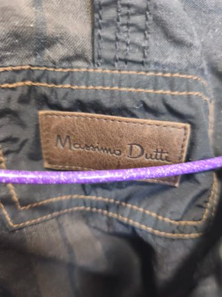 Cazadora Massimo Dutti Negra Hombre