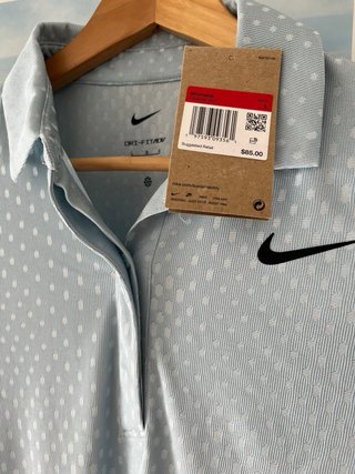 Polo Golf Nike Mujer Azul Claro