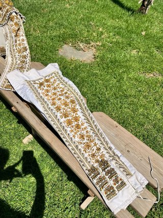 Traje de Luces Blanco y Oro