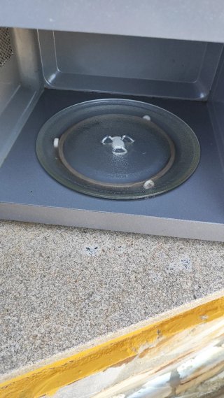 Microondas plateado