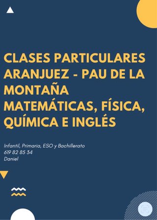 Clases Particulares Aranjuez y Pau de la Montaña