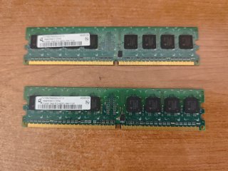 2x 512MB Hynix PC2-4200U RAM