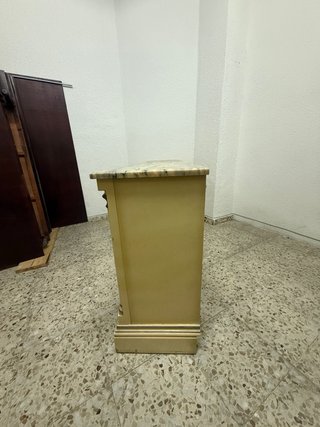 Mueble recibidor mármol y madera