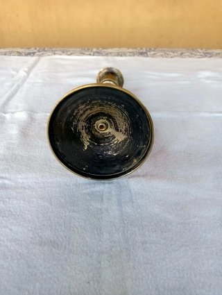 Portacandele vintage ottone anni '50