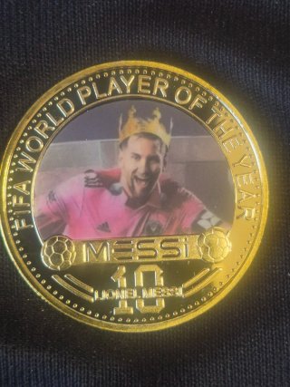 Monedas Conmemorativas Messi FIFA World Player
