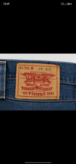 Jeans Levi's Uomo Blu Scuro Vintage Straight
