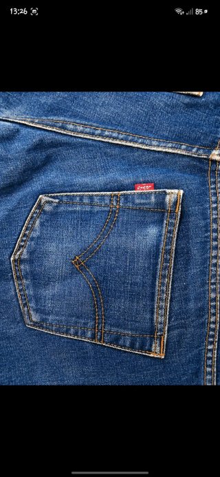 Jeans Levi's Uomo Blu Scuro Vintage Straight