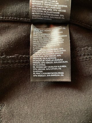 H&M 2 pantaloni elasticizzati nero e verde kaki