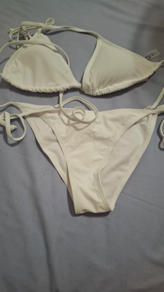 Traje de baño bikini blanco
