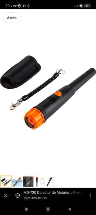 Detector Metales MD-720 Portátil