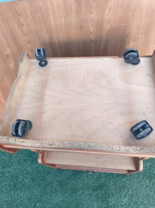 Mueble auxiliar madera con cajón
