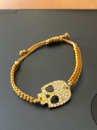 Pulsera Calavera Brillante Ajustable