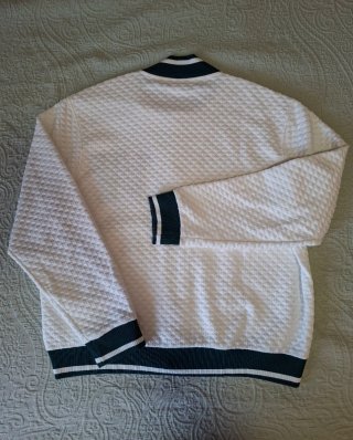Cazadora Zara universitaria blanca Talla L