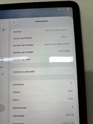 iPad Air 4 Space Gray WIFI + LTE 256GB