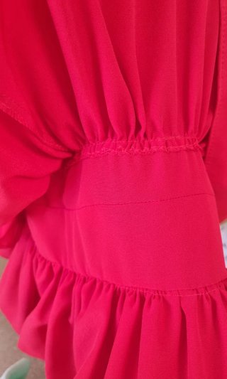 Vestido Flamenca Rojo con Volantes