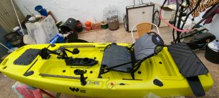 Kayak pesca desmontable con motor