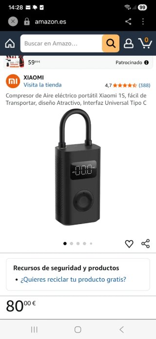 Xiaomi Compresor Aire Portátil Eléctrico 2